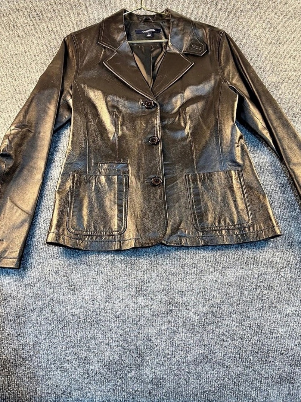 Chadwicks Leather Blazer Jacket Leather Jacket Brown Size 8